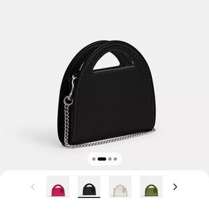 Cyber Monday sale  Elegant Black Handbag with Chain Strap